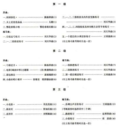 画像1: 全国民族楽器演奏（業余）考級二胡曲集